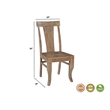 Pemberly Row Traditional 5-Piece Brown Solid Mango Wood Round Dining Set