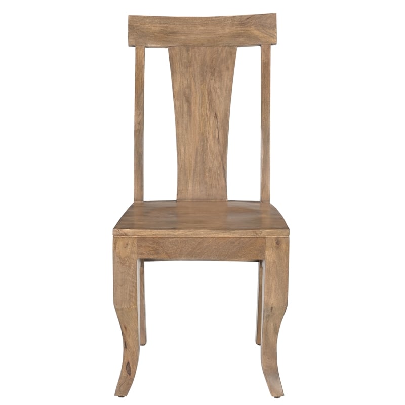 Pemberly Row 9-Piece Brown Solid Wood Dining Set with Pedestal Table