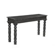Pemberly Row Solid Wood 3-Piece Living Room Table Set in Weathered Finish