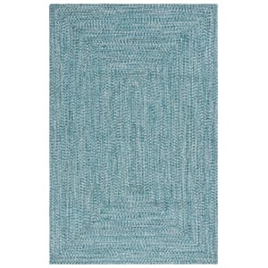 Pemberly Row 6' X 9' Hand Woven Polypropylene Rug in Teal and Green
