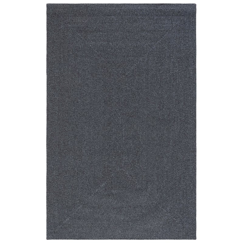 Pemberly Row 4' X 6' Hand Woven Polypropylene Rug in Black and Gray