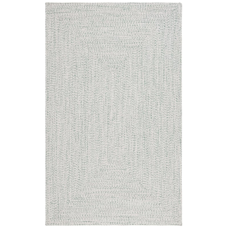Pemberly Row 9' x 12' Hand Woven Polypropylene Rug in Ivory/Green