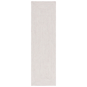 Pemberly Row Hand-Woven Rug in Polypropylene Ivory/Light Gray 2'-3&quot x 6'