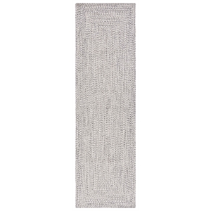 Pemberly Row 2'3&quot x 6' Hand Woven Polypropylene Rug in Gray/Ivory