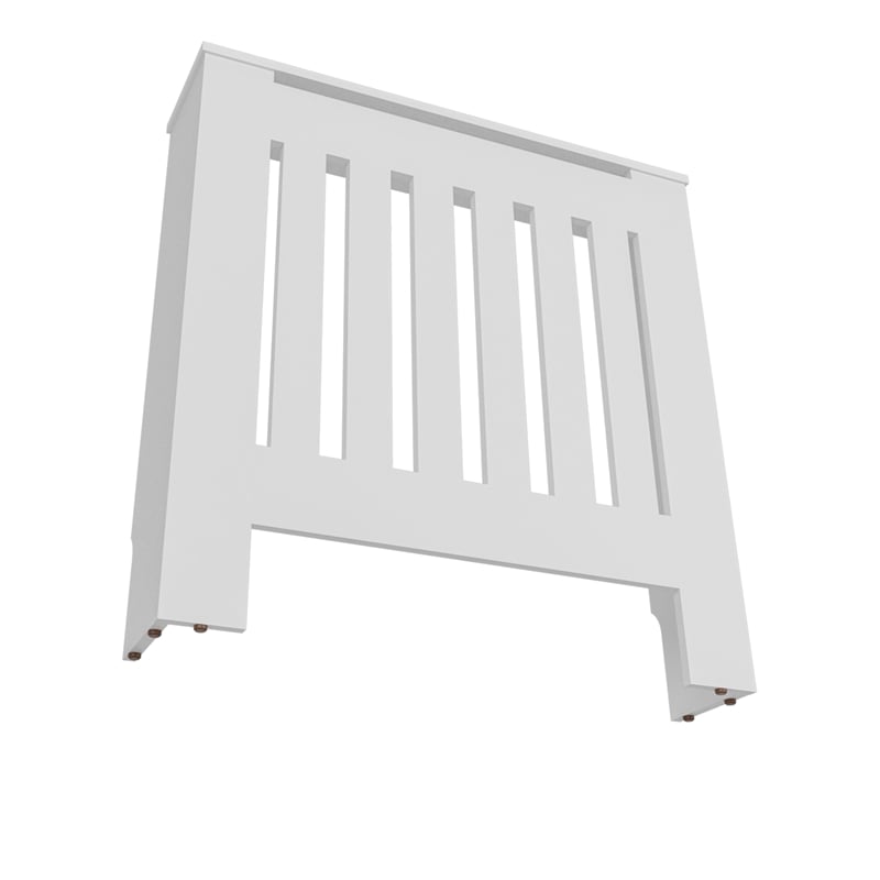 Pemberly Row Radiator Cover with Storage in White Particle Board 32.2 in H