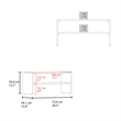 Pemberly Row Norris Shoe Rack with 2 Shelves in Brown