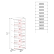 Pemberly Row Multi-Tier Shoe Rack Engineered Wood 67.8
