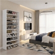 Pemberly Row Multi-Tier Shoe Rack Engineered Wood 67.8