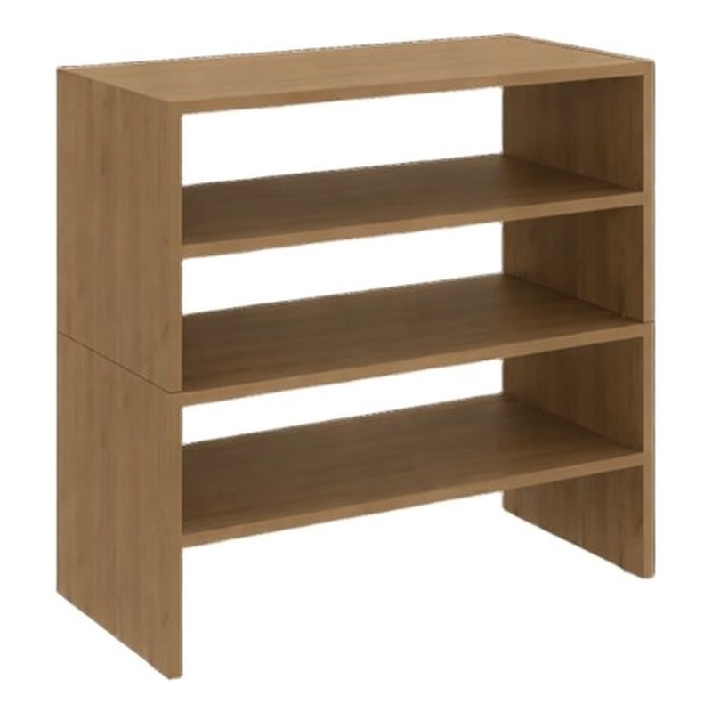 Pemberly Row Multi-Tier Shoe Rack Engineered Wood Compact 27.2