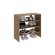 Pemberly Row Multi-Tier Shoe Rack Engineered Wood Compact 27.2
