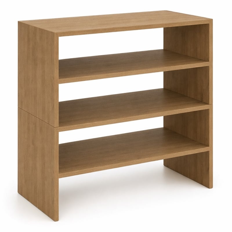 Pemberly Row Multi-Tier Shoe Rack Engineered Wood Compact 27.2