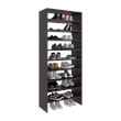 Pemberly Row Omeo Shoe Rack with Open Shelves in Engineered Wood