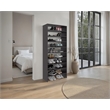 Pemberly Row Omeo Shoe Rack with Open Shelves in Engineered Wood