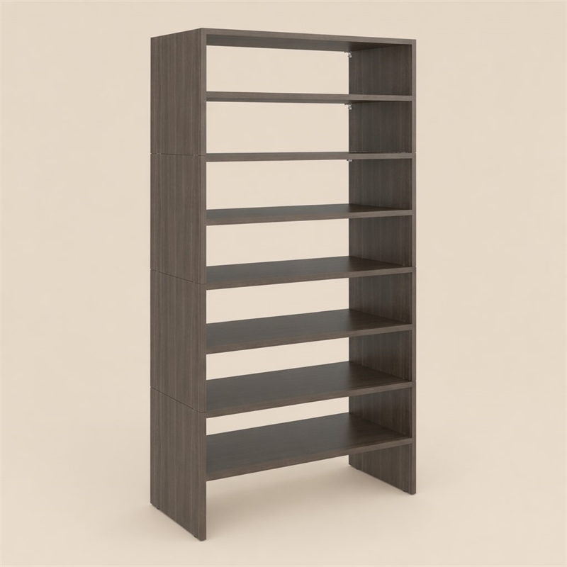 Pemberly Row Sahara Modern Shoe Rack in Engineered Wood