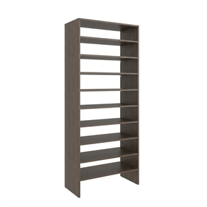Pemberly Row Omeo Shoe Rack Open Shelves in Engineered Wood 67.8&quotH