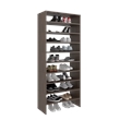 Pemberly Row Omeo Shoe Rack Open Shelves in Engineered Wood 67.8