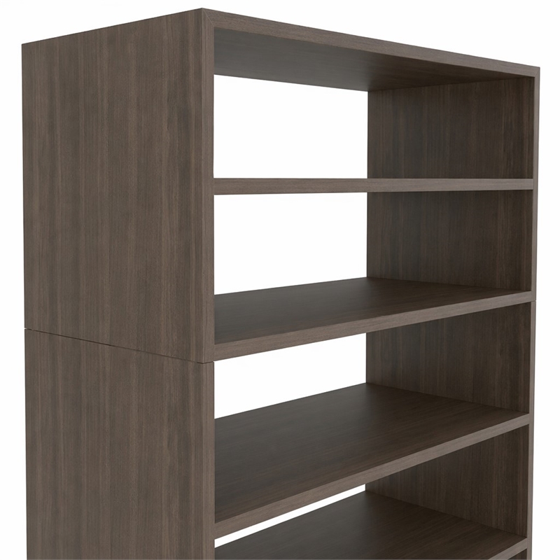 Pemberly Row Omeo Shoe Rack Open Shelves in Engineered Wood 67.8