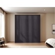 Pemberly Row Madrid Minimalist Wardrobe in Brown with Ample Storage