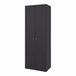 Pemberly Row Madrid Minimalist Wardrobe in Brown with Ample Storage