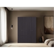 Pemberly Row Modern Wardrobe with Minimalist Design for Bedrooms Wenge
