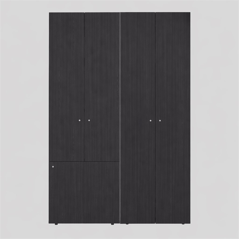 Pemberly Row Modern Wardrobe with Minimalist Design for Bedrooms Wenge