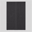 Pemberly Row Modern Wardrobe with Minimalist Design for Bedrooms Wenge