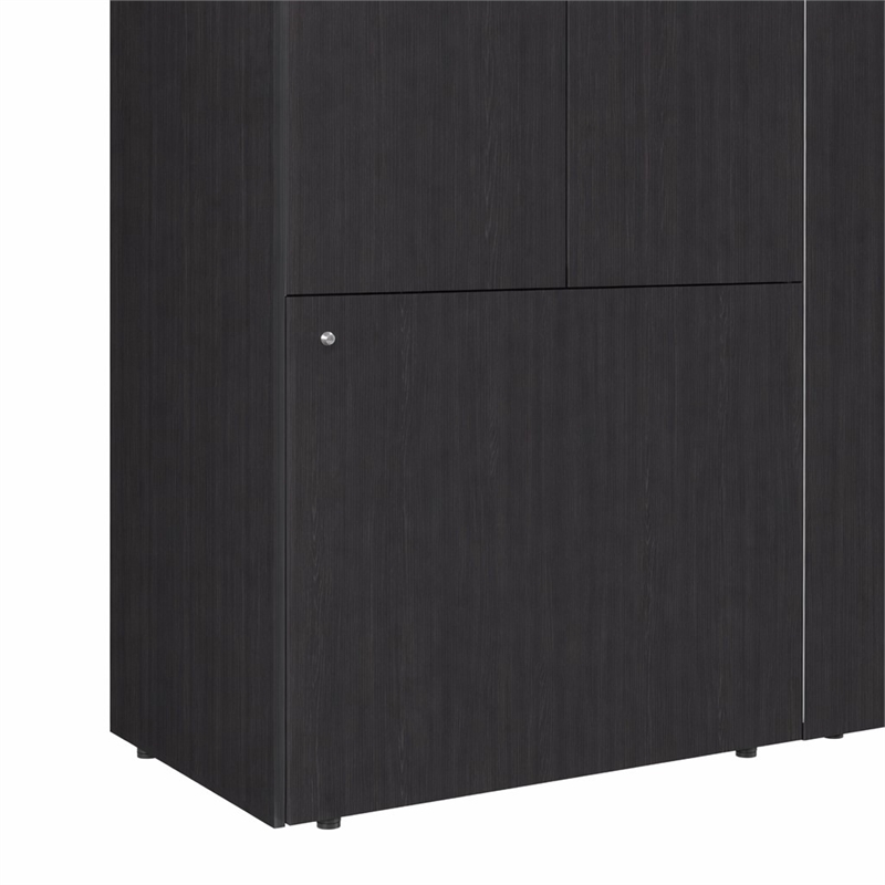 Pemberly Row Modern Wardrobe with Minimalist Design for Bedrooms Wenge