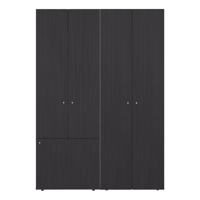 Pemberly Row Modern Wardrobe with Minimalist Design for Bedrooms Wenge
