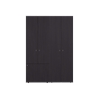 Pemberly Row Modern Wardrobe with Minimalist Design for Bedrooms Wenge