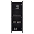 Pemberly Row Modern Wardrobe with Minimalist Design for Bedrooms Wenge