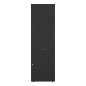 Pemberly Row Modern Wardrobe with Minimalist Design for Bedrooms Wenge