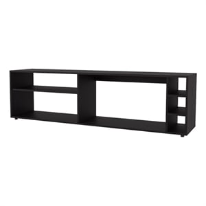 Pemberly Row TV Stand for 70&quot Screen with Side Storage Wenge 63&quot Wide