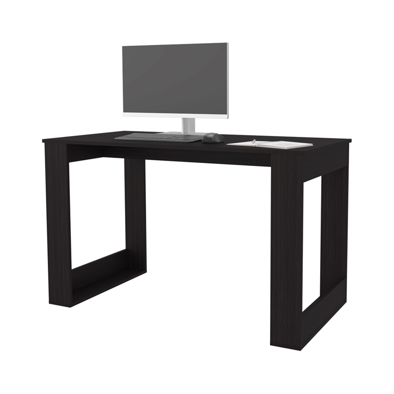 Pemberly Row Desk 47.2 in Engineered Wood Scratch-Resistant Wengue