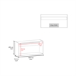Pemberly Row Nakya Kitchen Wall Cabinet with 2 Doors Engineered Wood Black