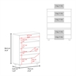 Pemberly Row North Fork Shoe Rack with Lift-Up Compartment White/Natural Oak