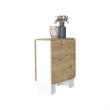 Pemberly Row Kailua Folding Dining Table Engineered Wood White Macadamia