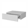 Pemberly Row Vienna Floating Nightstand Wall-Mount Engineered Wood White