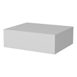 Pemberly Row Vienna Floating Nightstand Wall-Mount Engineered Wood White