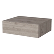 Pemberly Row Vienna Floating Nightstand Wall-Mount Engineered Wood Gray