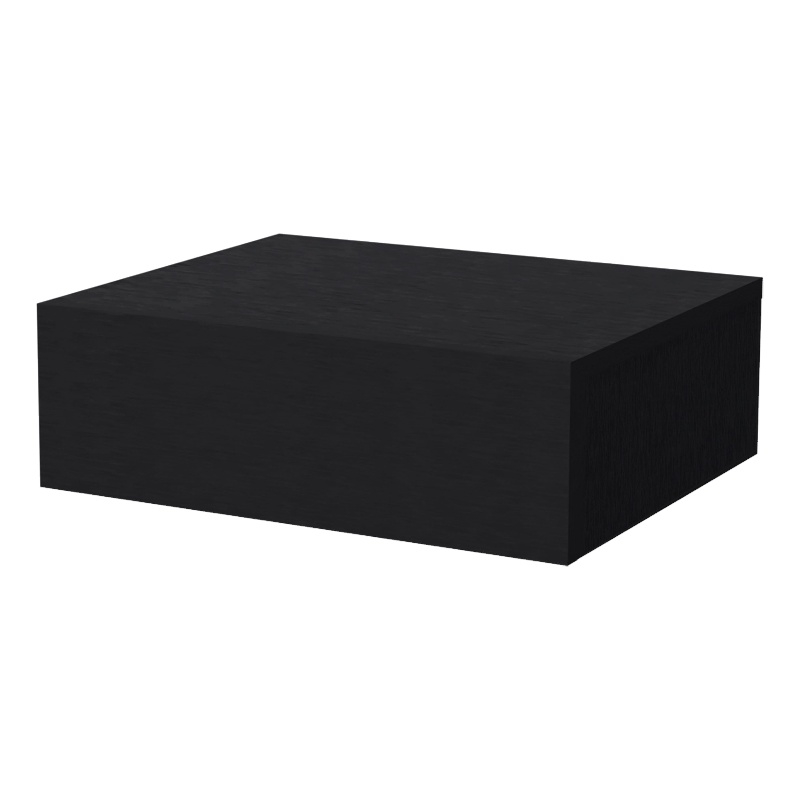 Pemberly Row Vienna Floating Nightstand in Black Finish