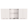 Pemberly Row 2-Piece Engineered Wood Kitchen Set in White/Light Oak