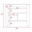 Pemberly Row 2-Piece Kitchen Island & Pantry Set in Engineered Wood White/Onyx