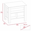 Pemberly Row 2-Piece Engineered Wood Kitchen Set in White/Onyx
