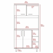 Pemberly Row 2-Piece Engineered Wood Kitchen Set in White/Onyx