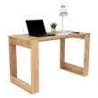 Pemberly Row Aurora Writing Computer Desk in Carbon Espresso Engineered Wood
