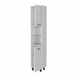 Pemberly Row Sheffield 2 Door Pantry Cabinet in White Engineered Wood