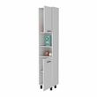 Pemberly Row Sheffield 2 Door Pantry Cabinet in White Engineered Wood