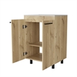 Pemberly Row Selma Freestanding Vanity Cabinet Engineered Wood Light Oak
