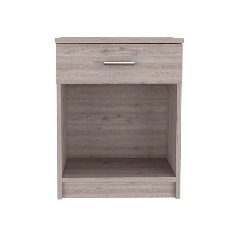 Pemberly Row Pictor Light Grey Nightstand Engineered Wood