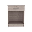 Pemberly Row Pictor Light Grey Nightstand Engineered Wood